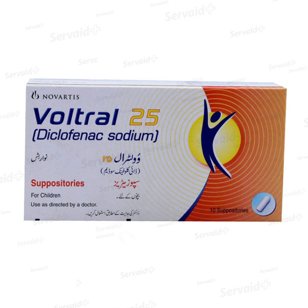 Voltral 25mg suppositories